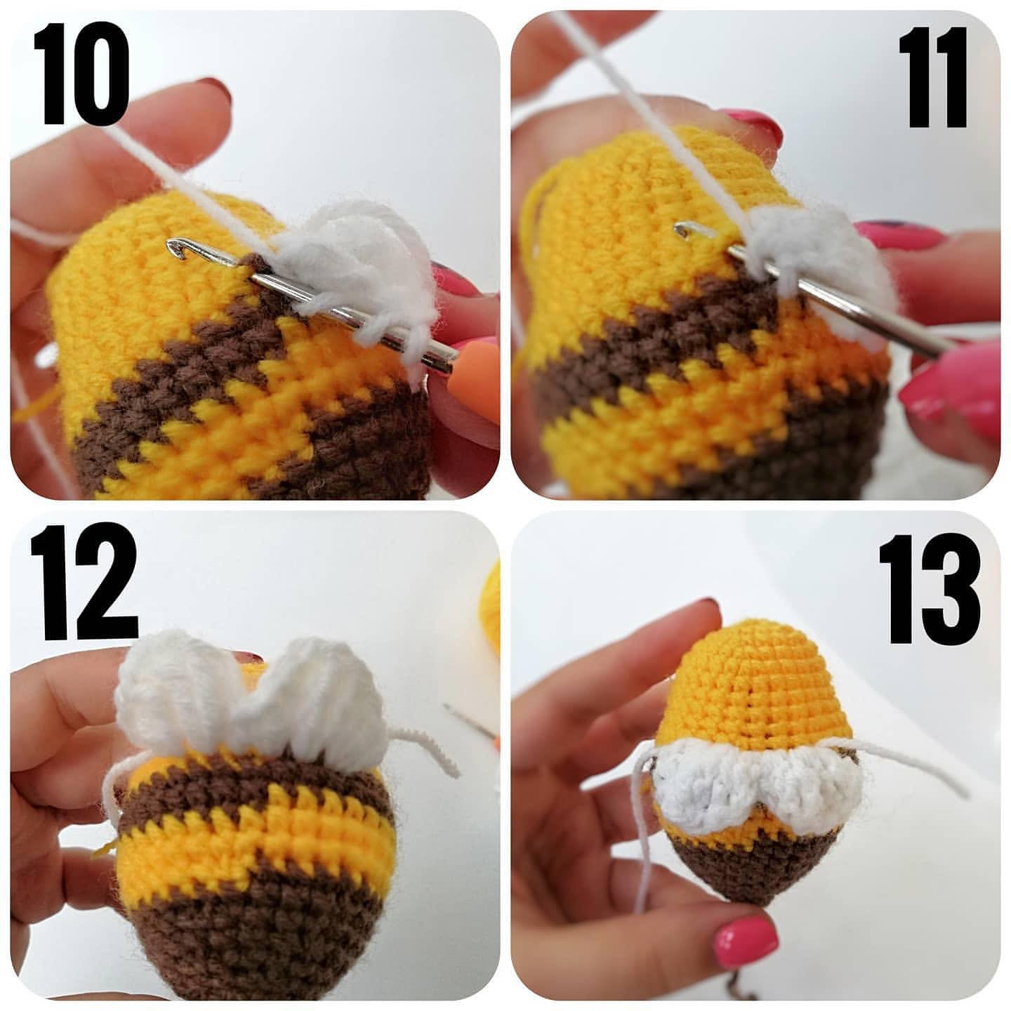 The bees can be used in baby mobile for crib. The bee can be used as a keychain