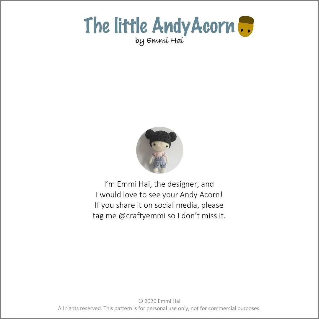 the little andyacorn crochet pattern