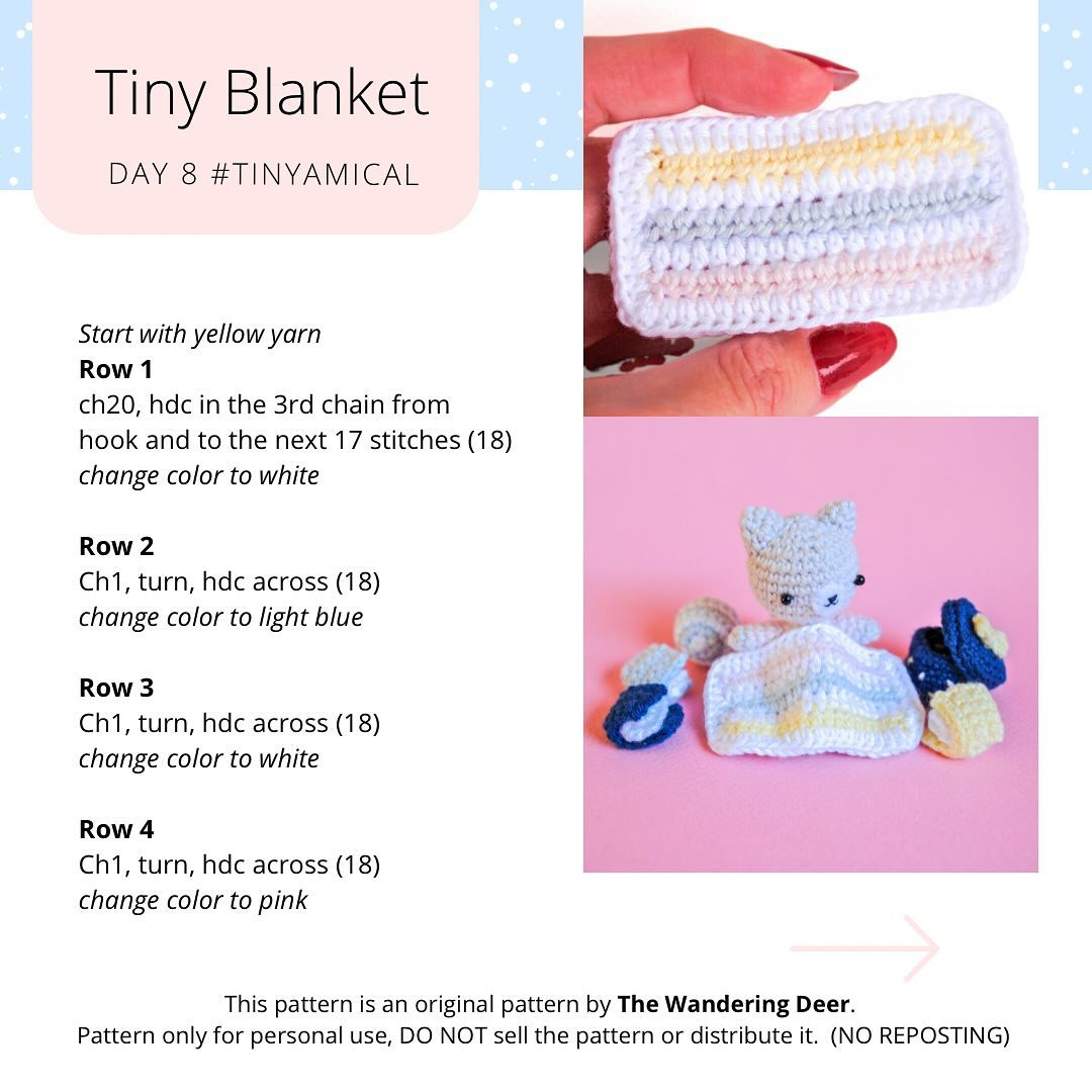 tiny blanket free pattern