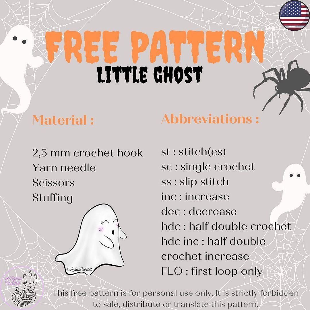 white ghost crochet pattern