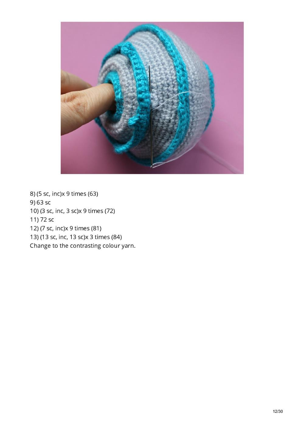 A Flying Saucer crochet pattern