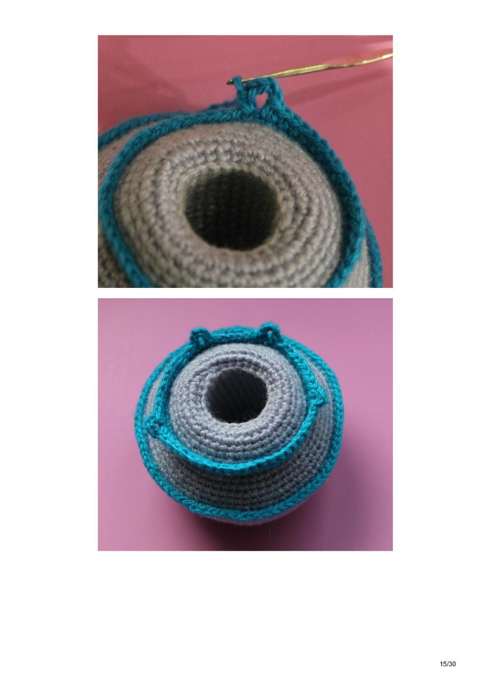 A Flying Saucer crochet pattern