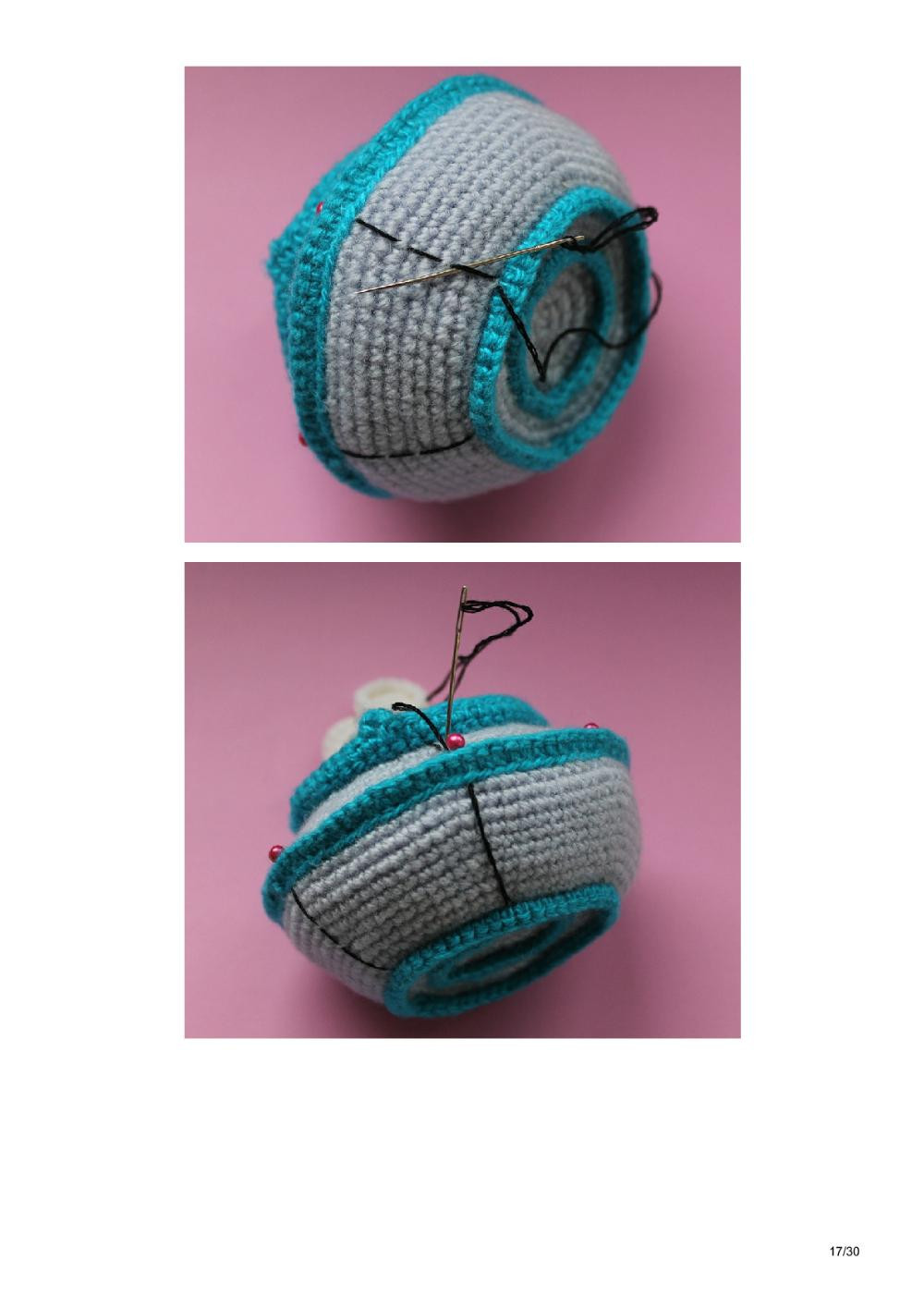 A Flying Saucer crochet pattern