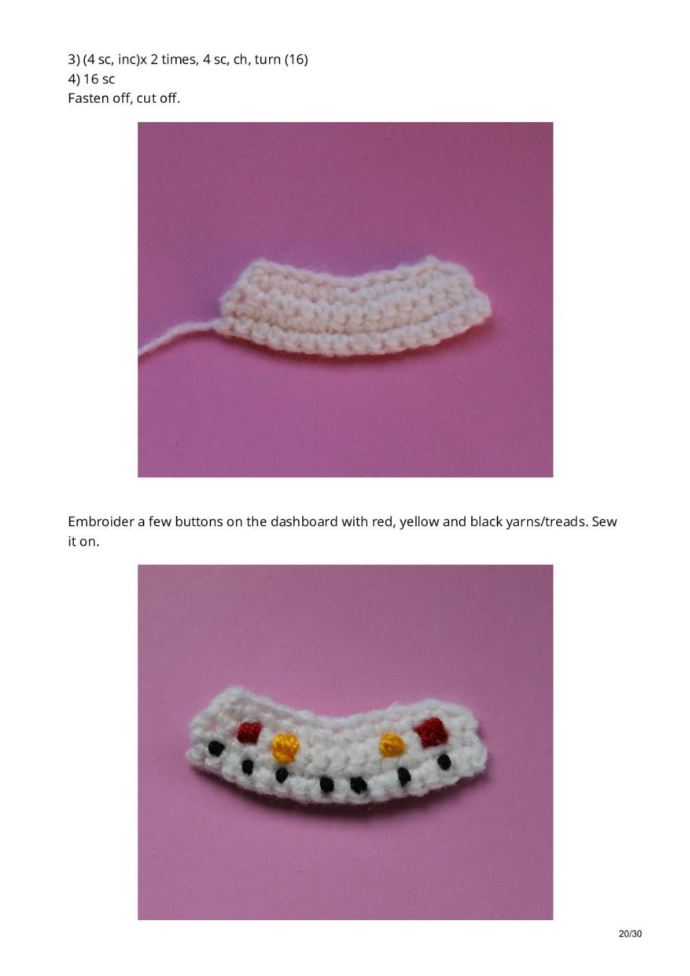 A Flying Saucer crochet pattern