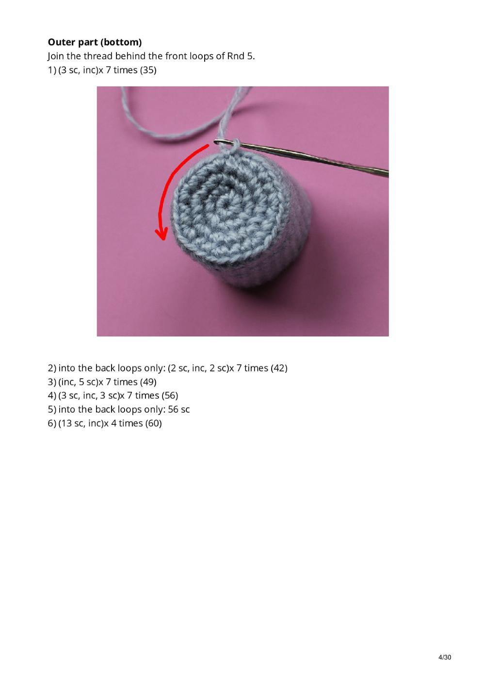 A Flying Saucer crochet pattern