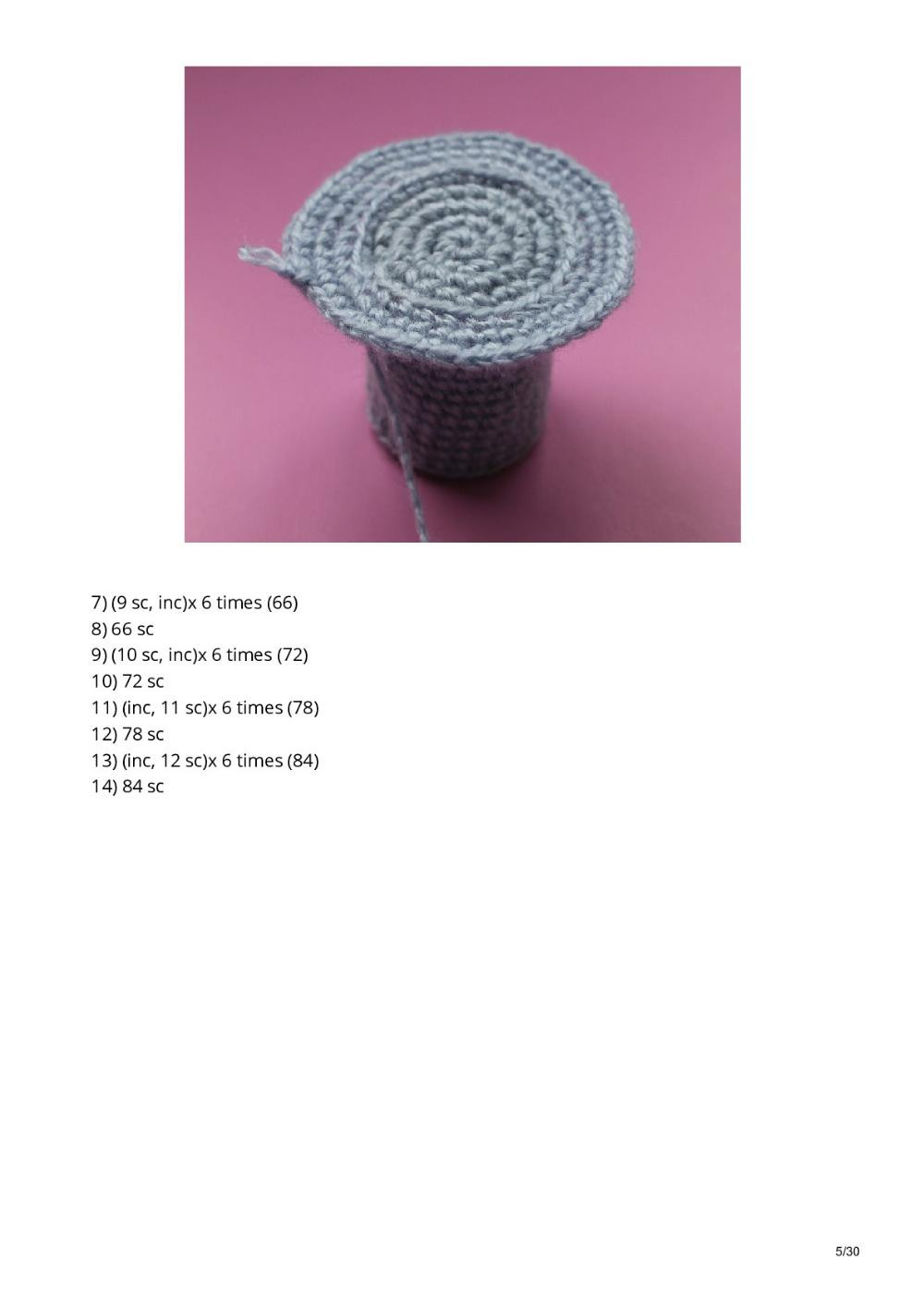 A Flying Saucer crochet pattern