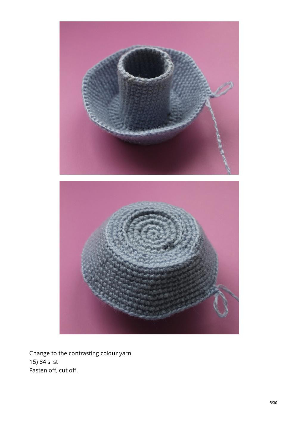 A Flying Saucer crochet pattern