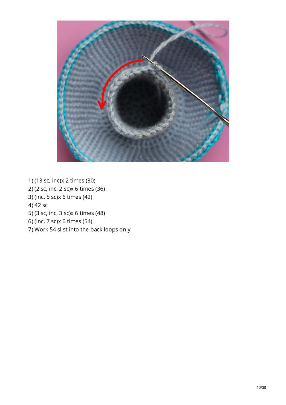 A Flying Saucer crochet pattern