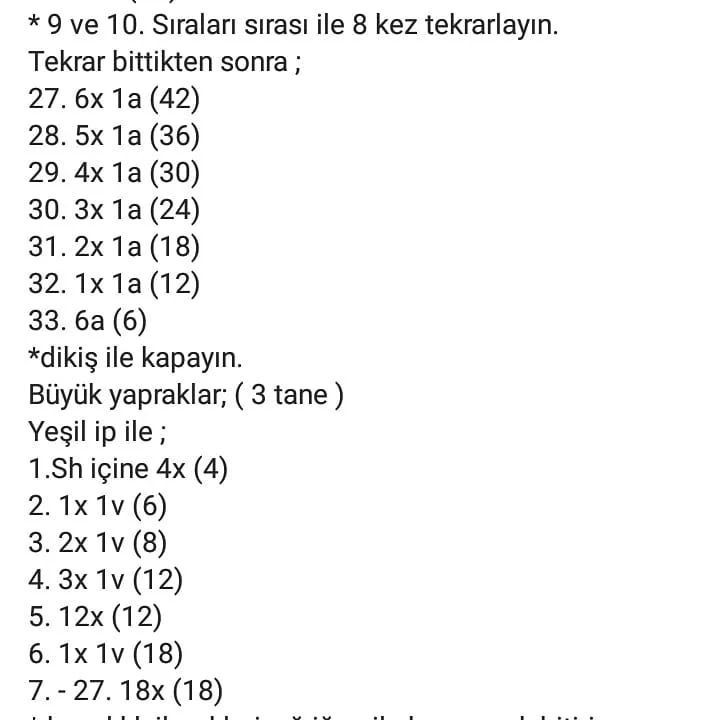 ananas tığ işi modeli