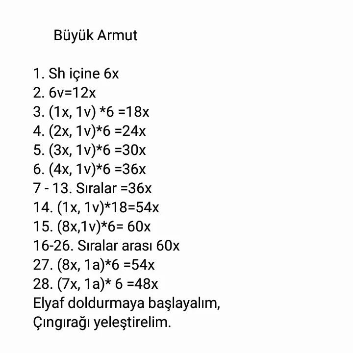 armut çıngırak tığ işi modeli.