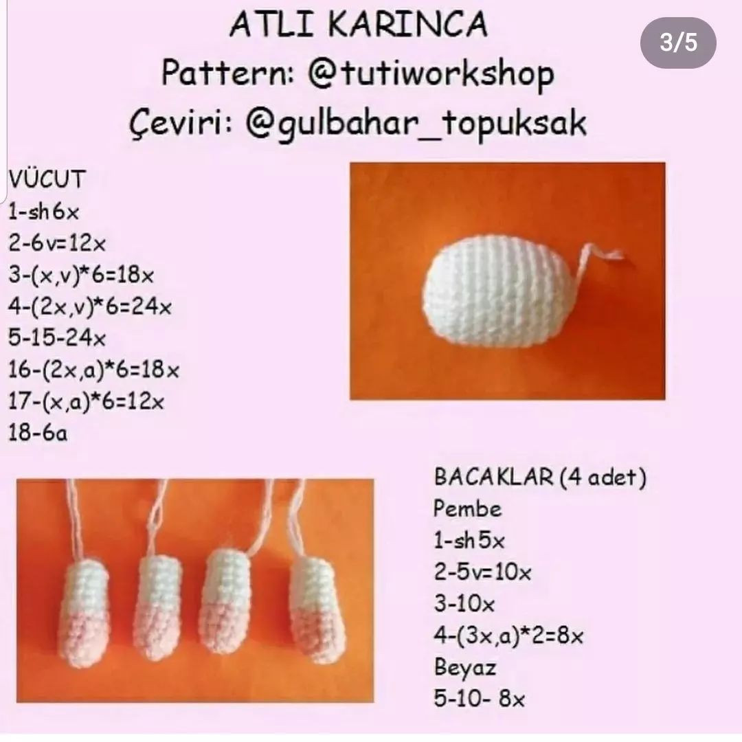 At ve balon tığ işi modeli.