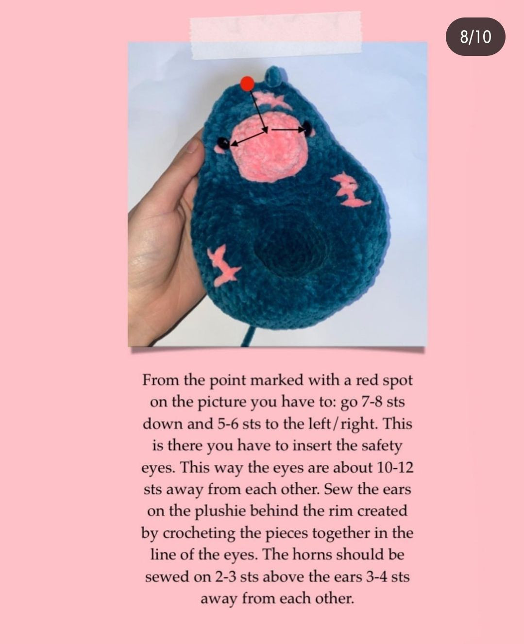 Avocado crochet pattern