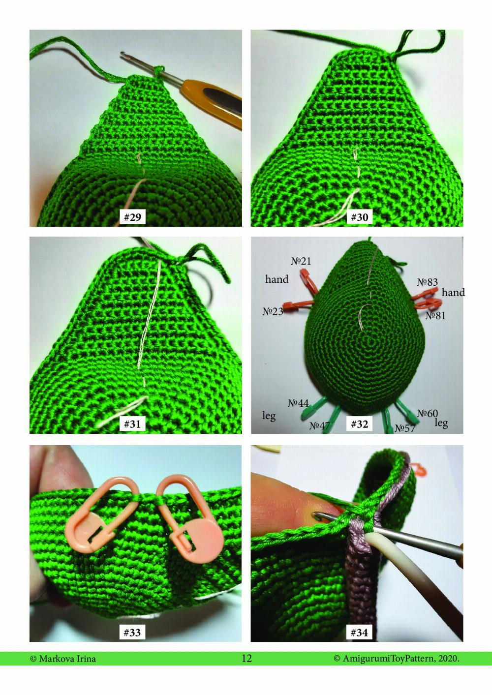 avocado crochet pattern pdf