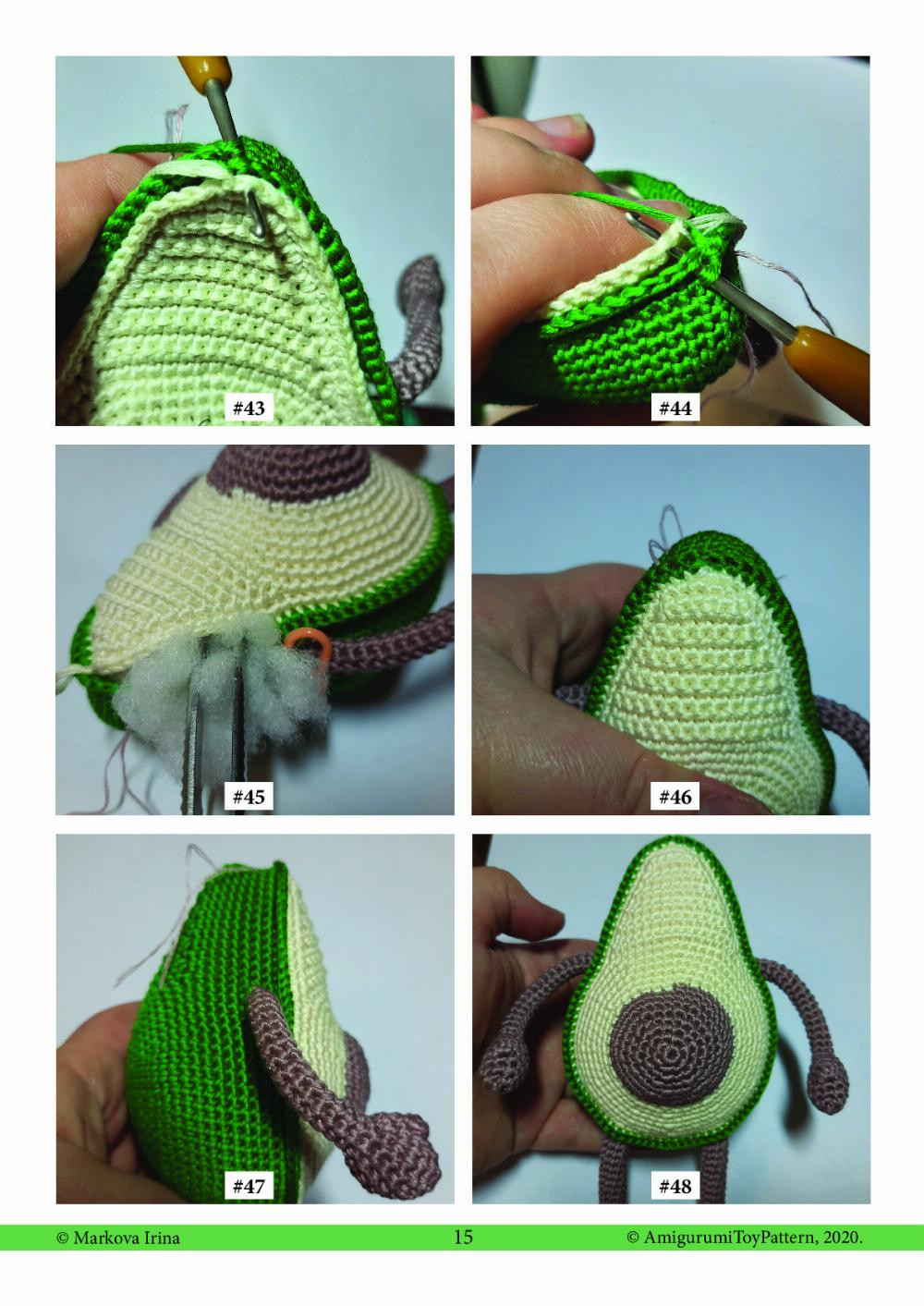 avocado crochet pattern pdf