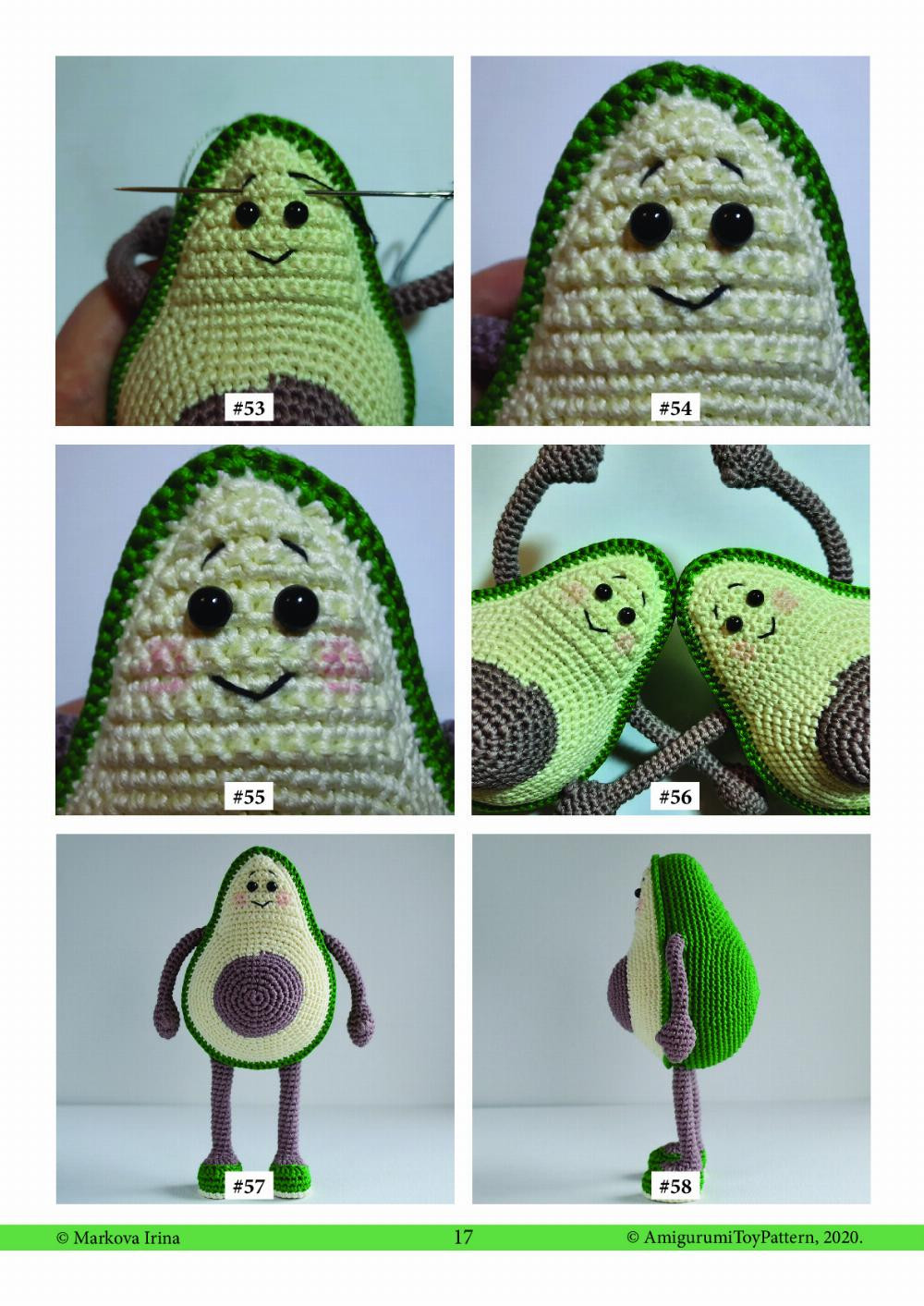 avocado crochet pattern pdf