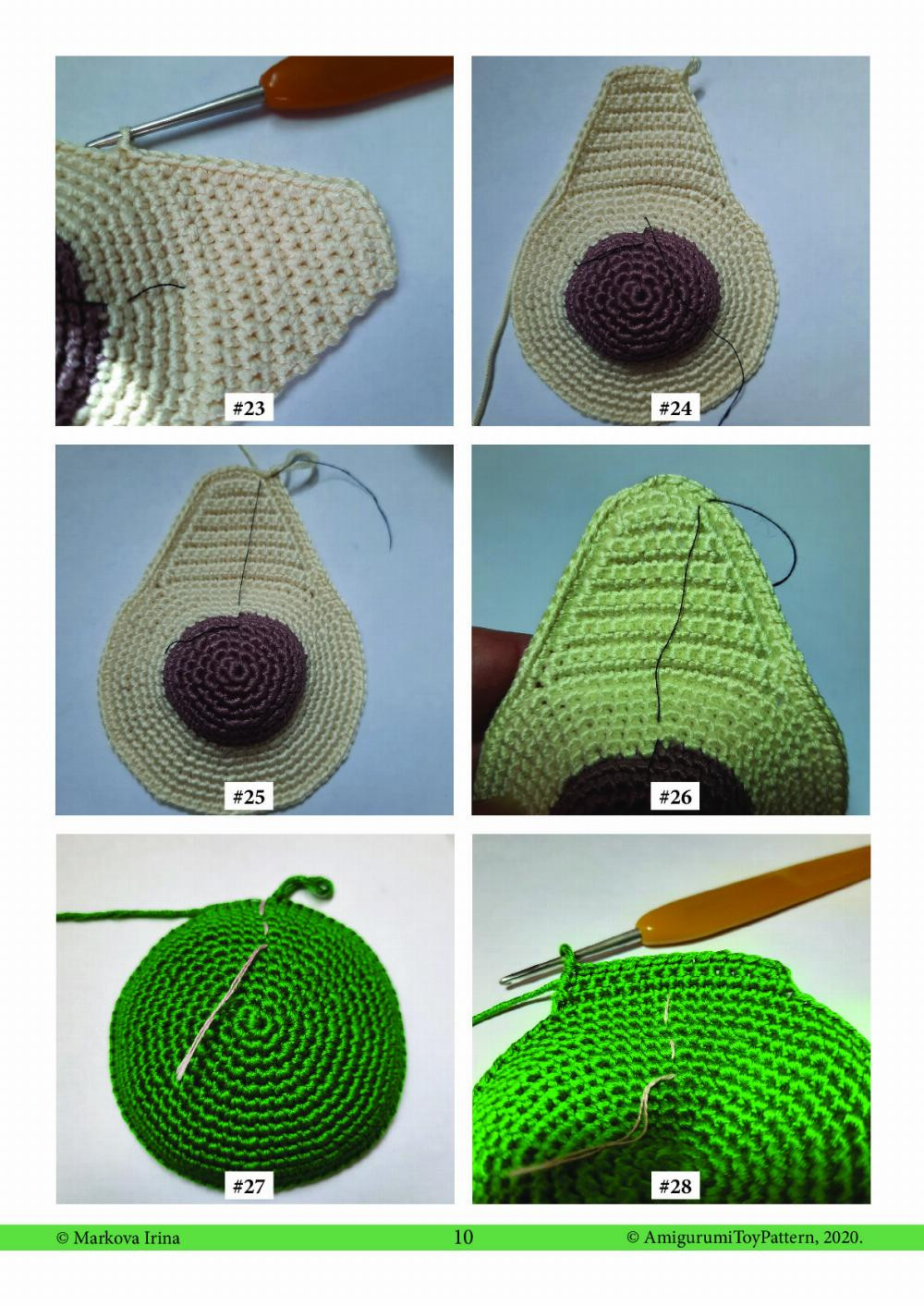 avocado crochet pattern pdf