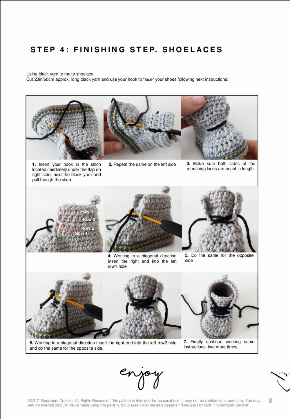 baby booties crochet pattern