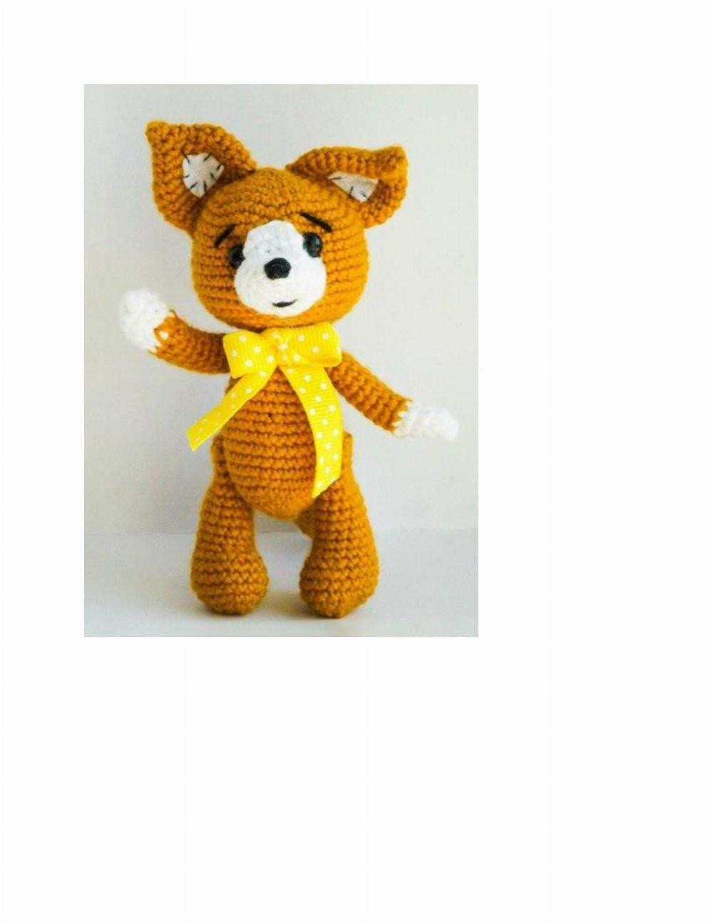 Baby fox crochet pattern (free) To create a cute amigurumi fox