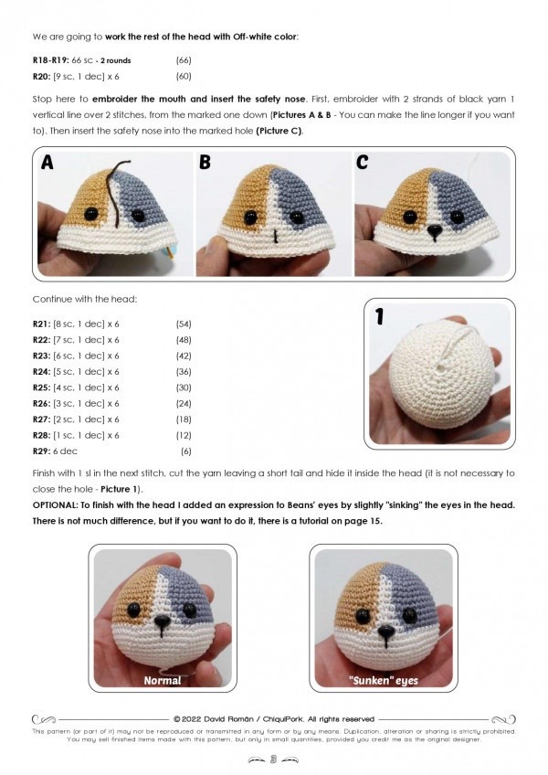 beans the cat crochet pattern