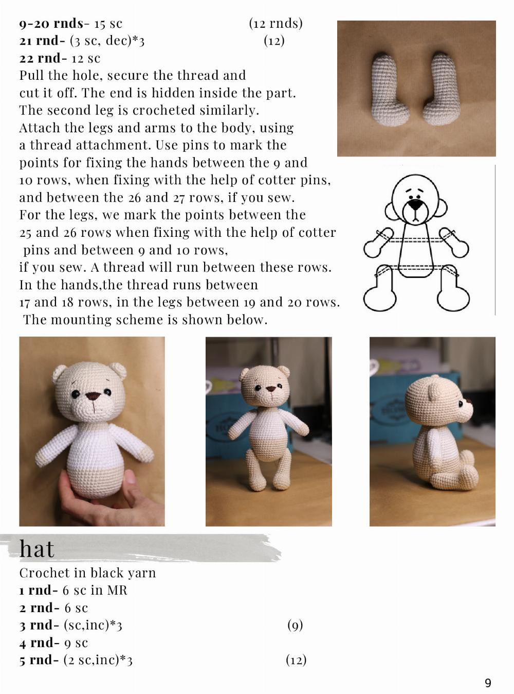 bear bob crochet pattern