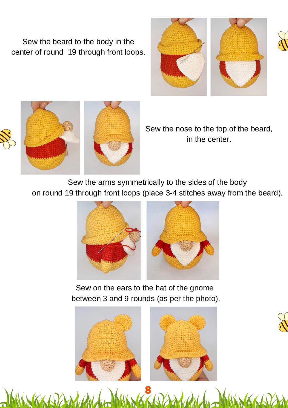 Bear gnome CROCHET PATTERN