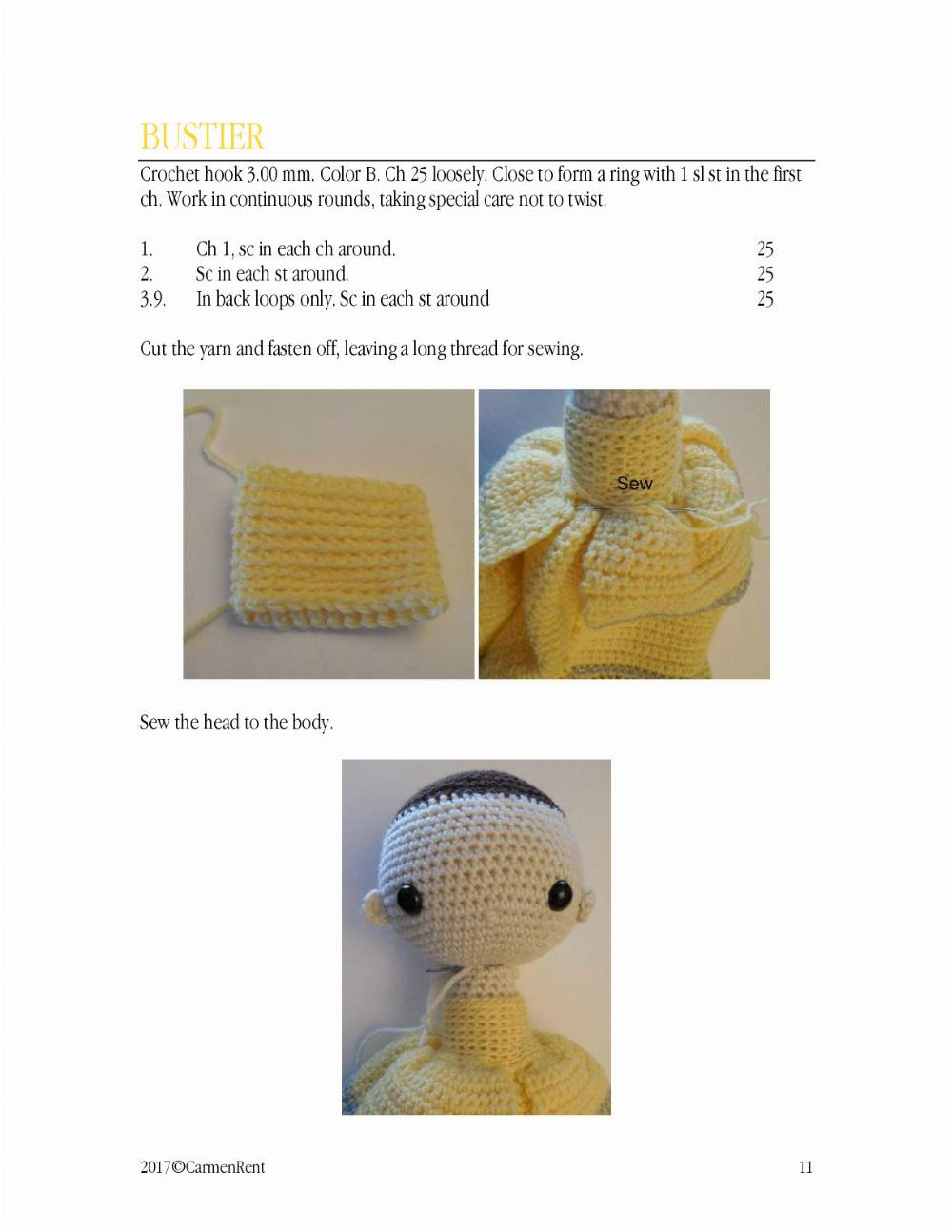 belle crochet pattern