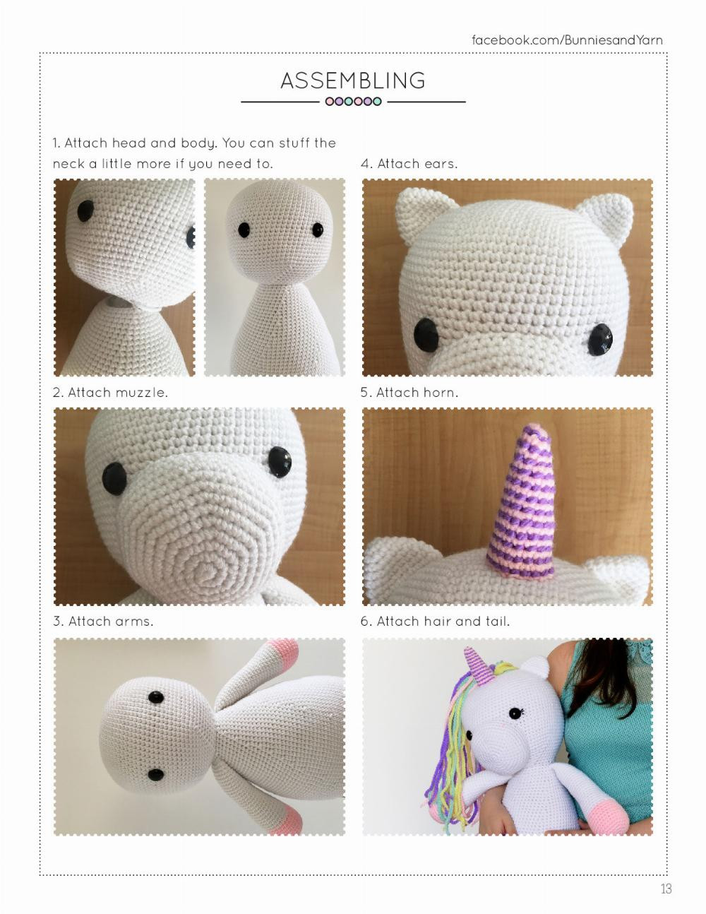 Betsy the Big Unicorn Crochet Pattern