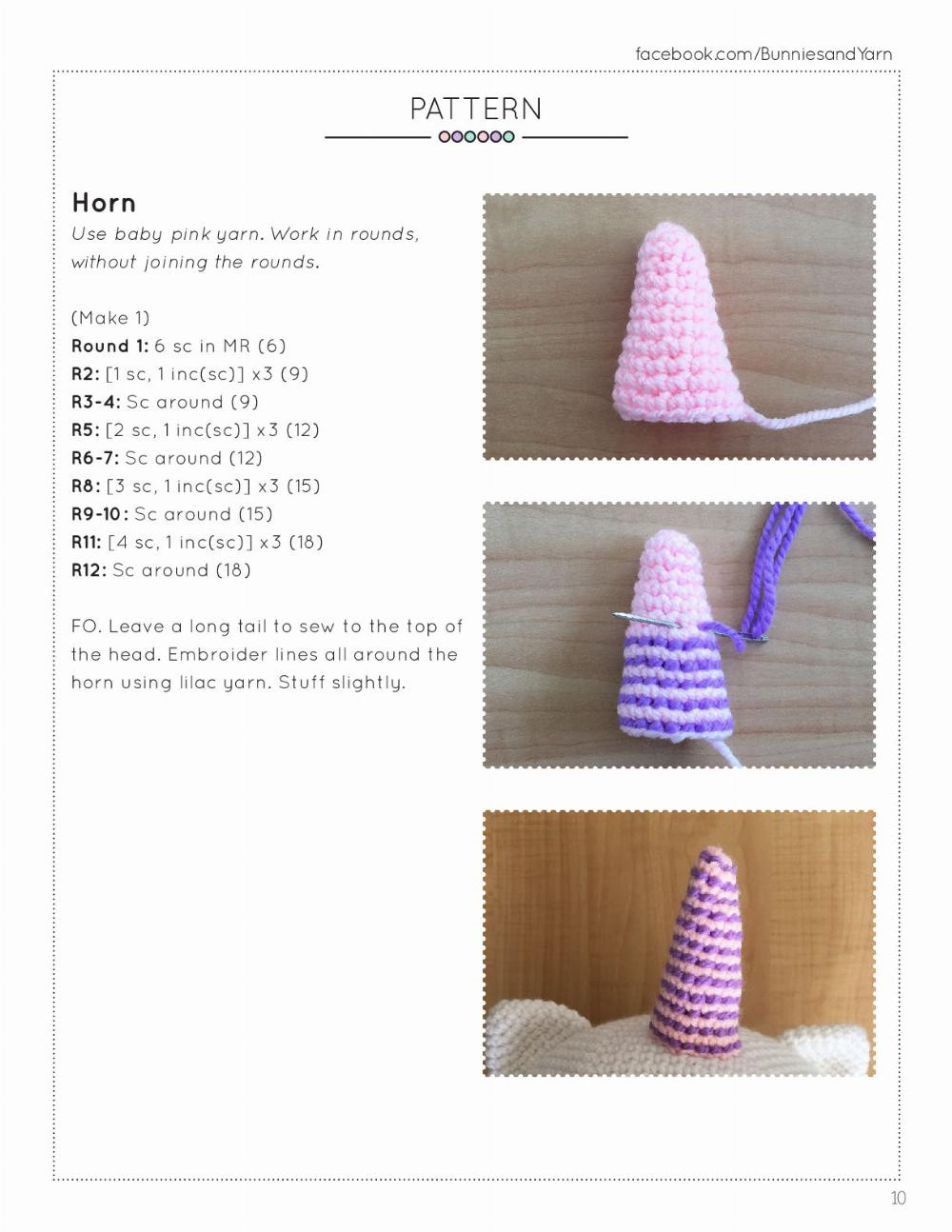 Betsy the Big Unicorn Crochet Pattern