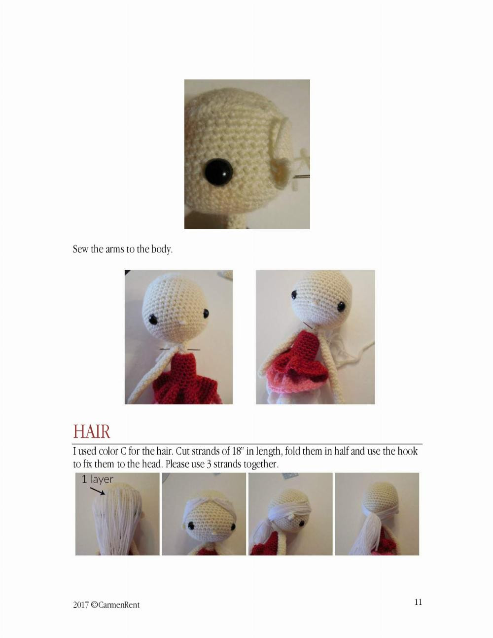 BIANCA doll crochet pattern