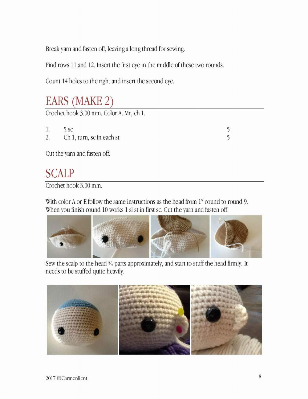 BIBI doll crochet pattern