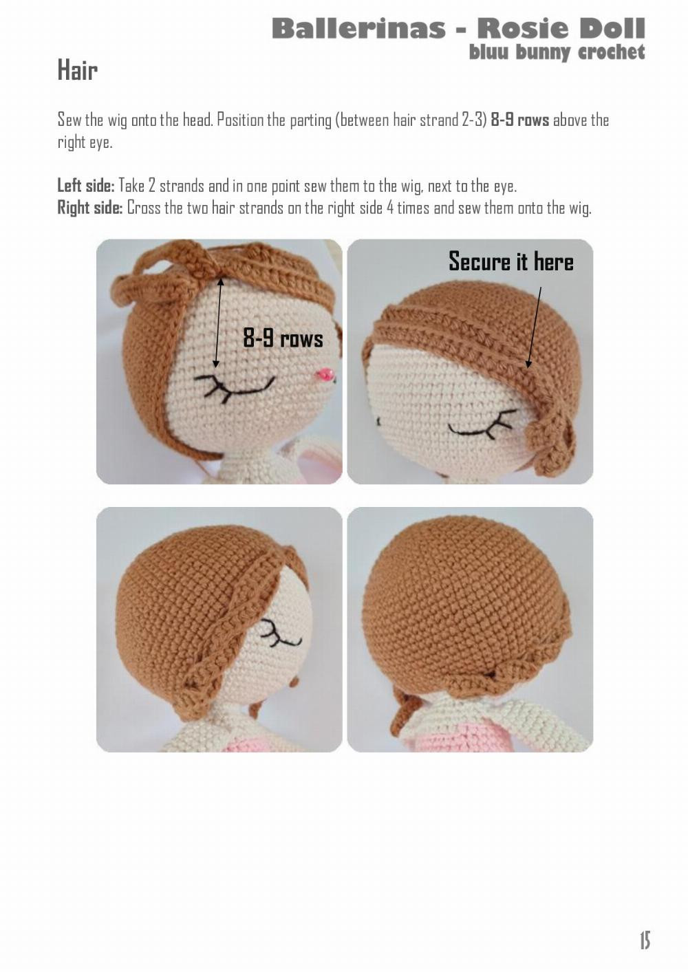 bluu bunny crochet girl doll pattern