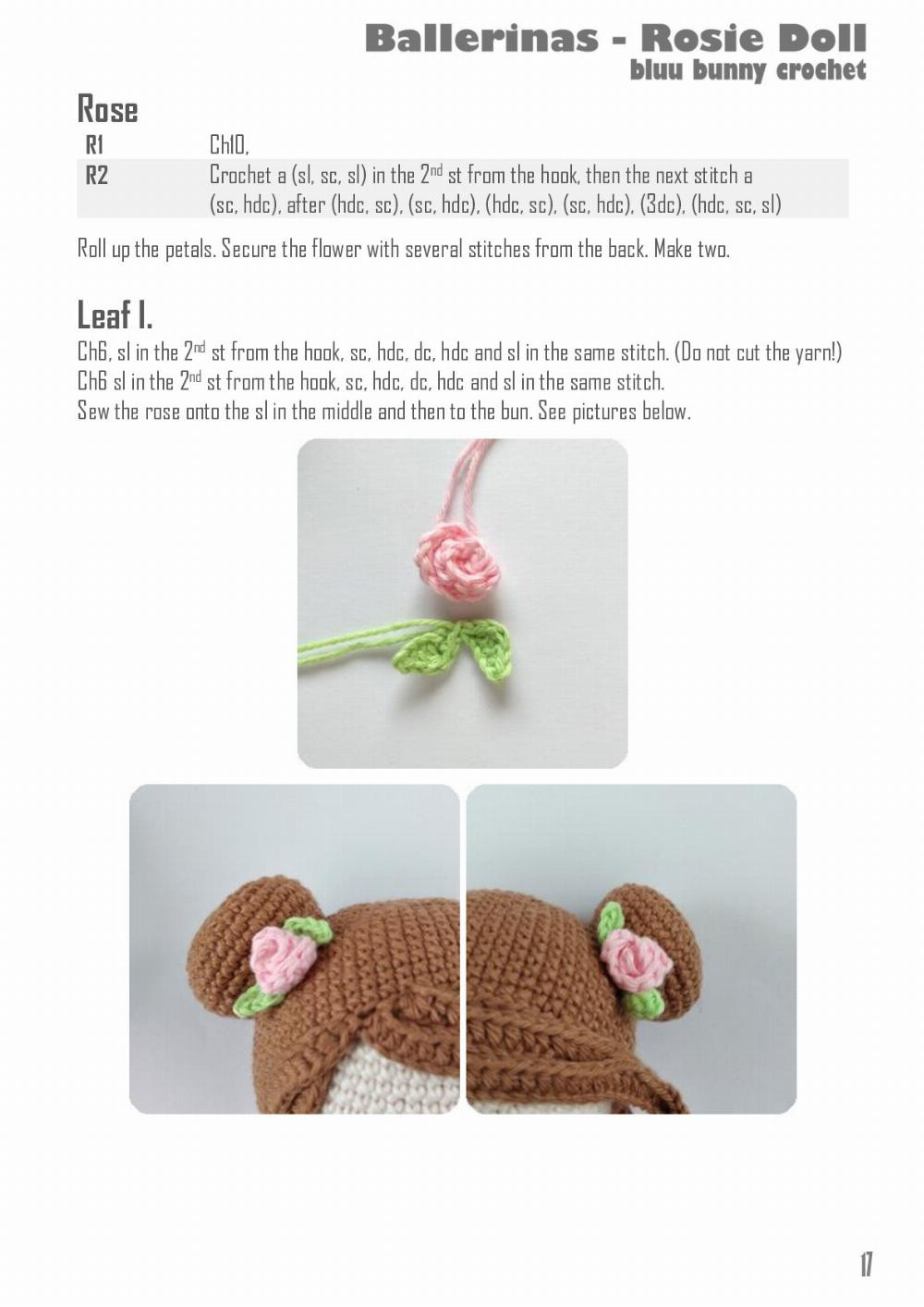 bluu bunny crochet girl doll pattern