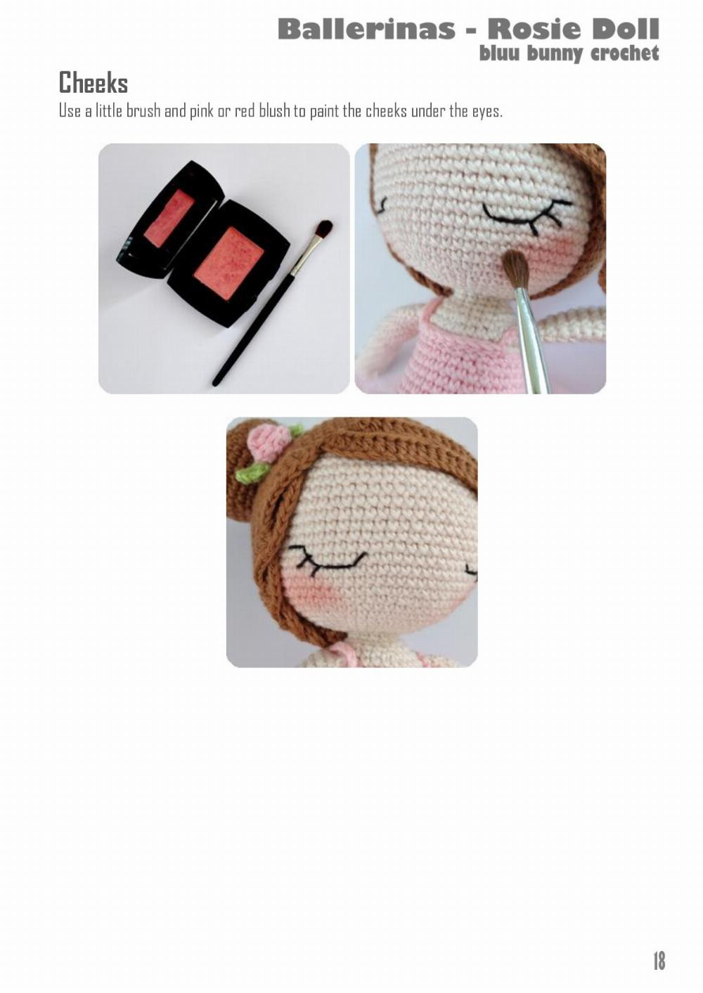 bluu bunny crochet girl doll pattern