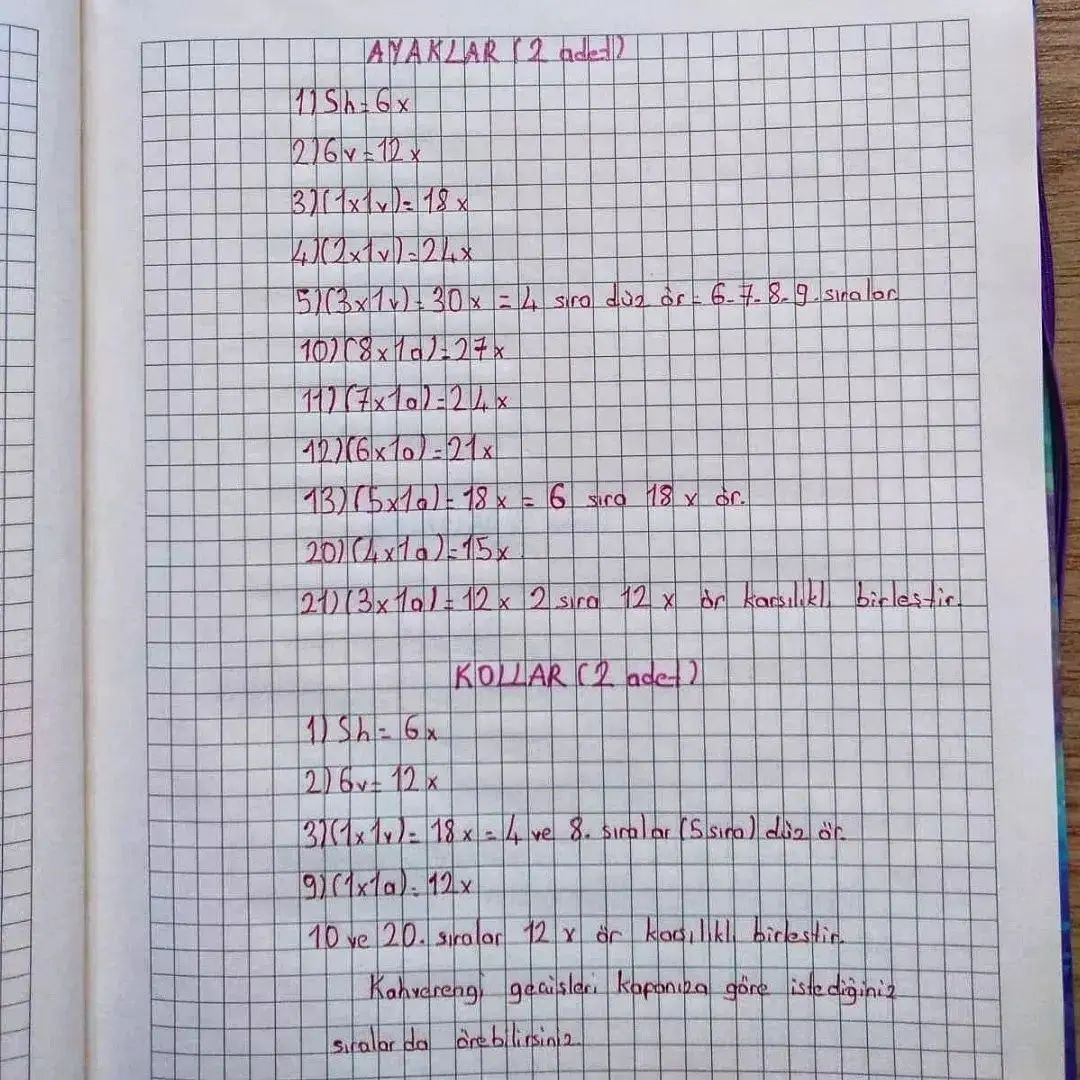 Boynuna eşarp takan bir kaplanın tığ işi modeli