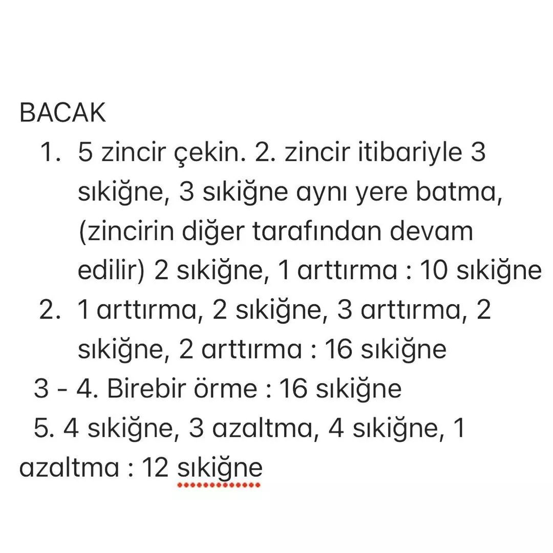 Boz ayı anahtarlık tığ işi deseni, beyaz namlu.