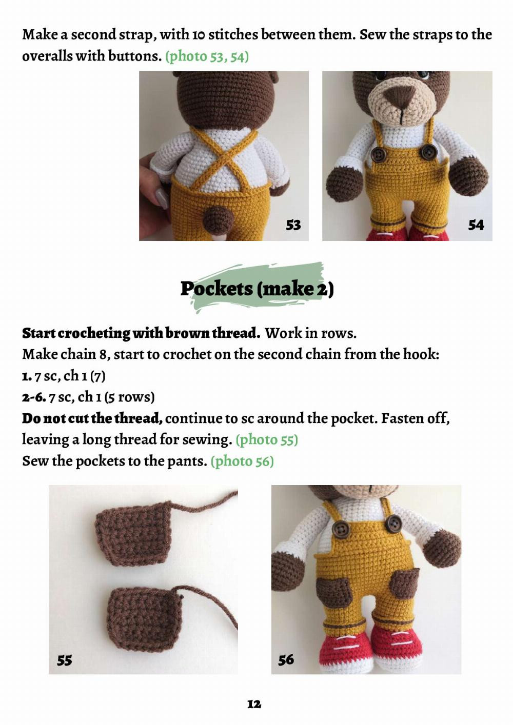 Bruno Bear Crochet pattern