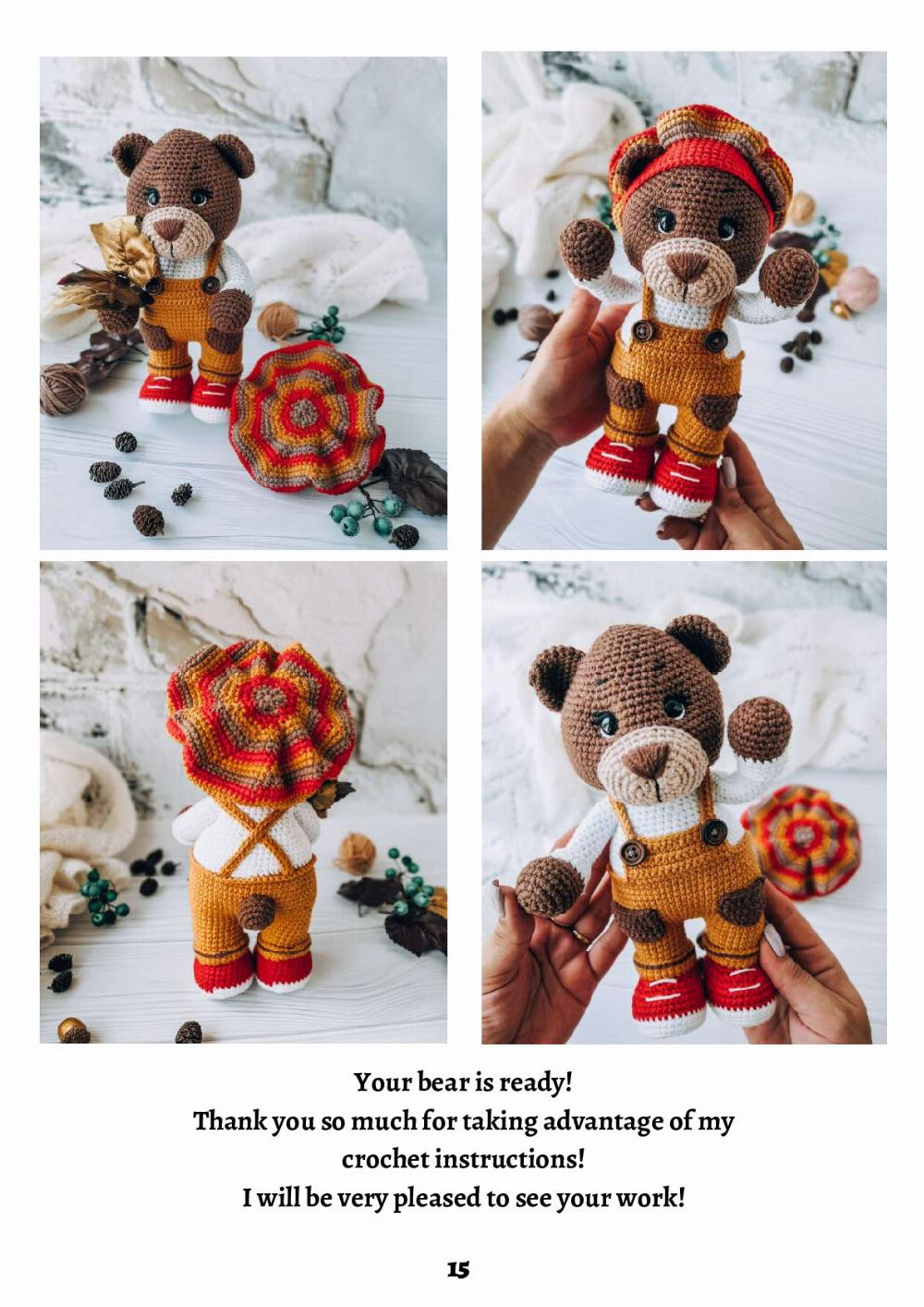 Bruno Bear Crochet pattern