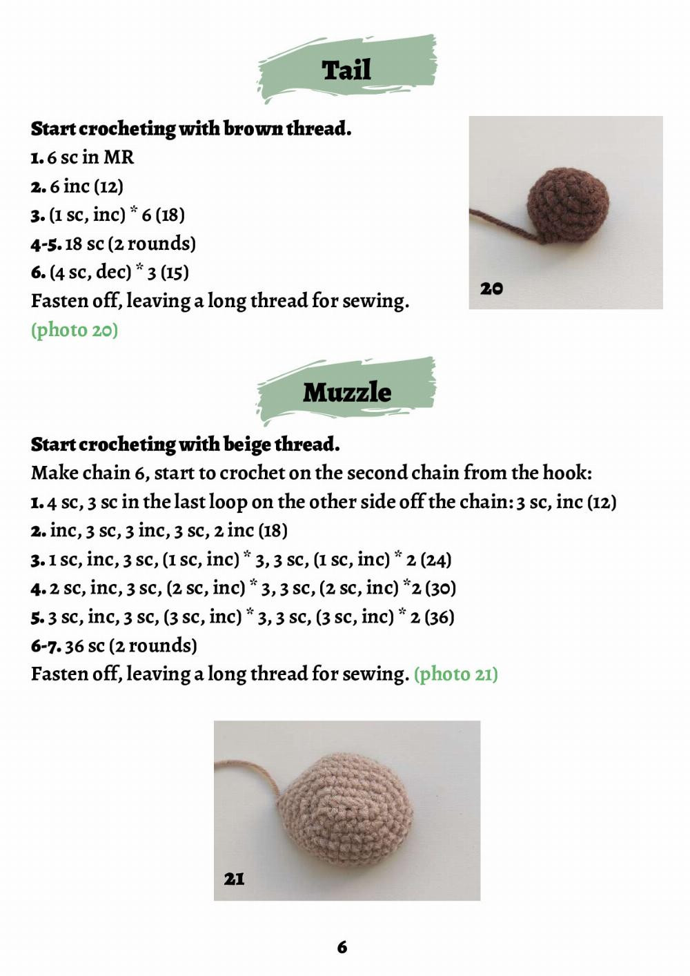 Bruno Bear Crochet pattern