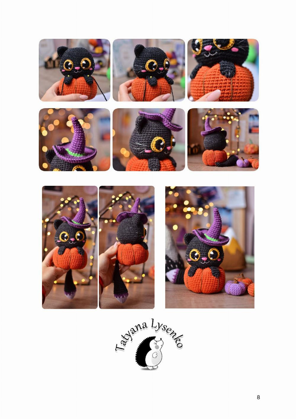 cat in pumpkin crochet pattern