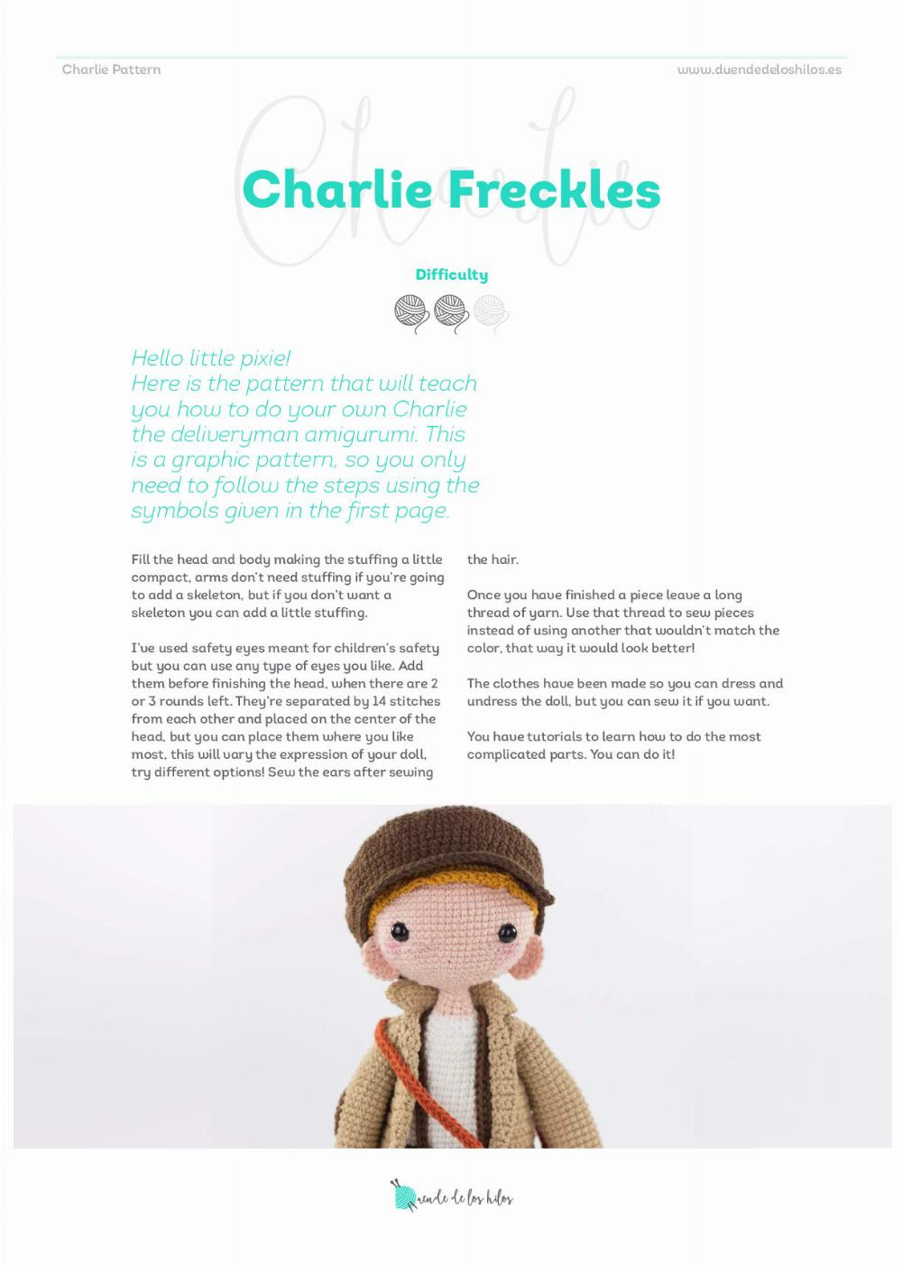 charlie freckles crochet pattern