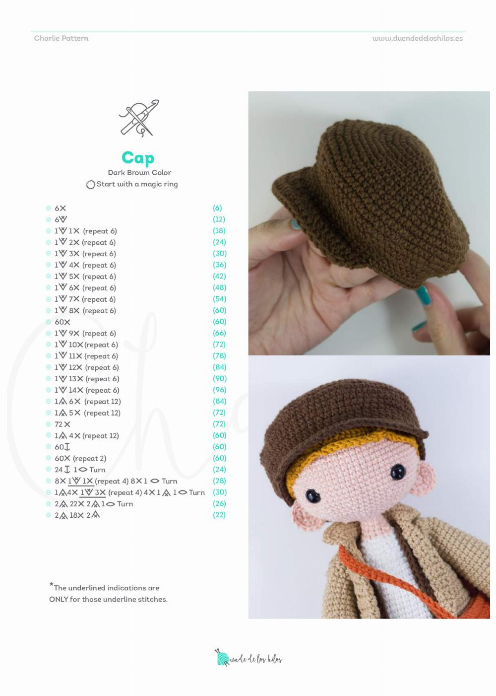 charlie freckles crochet pattern