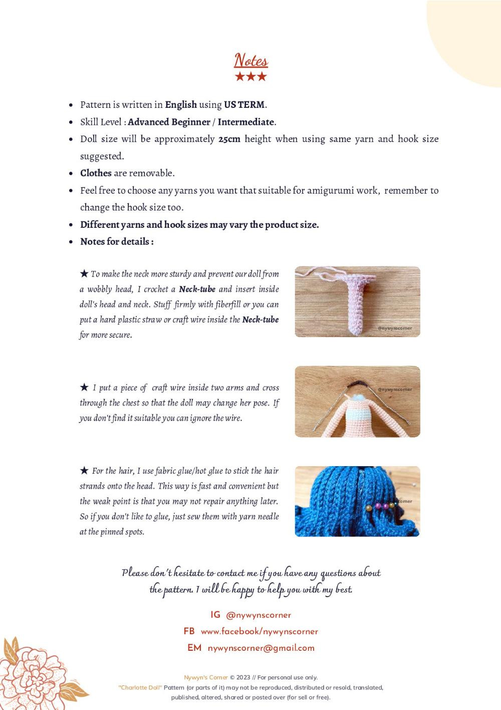 Charlotte Doll Crochet Pattern