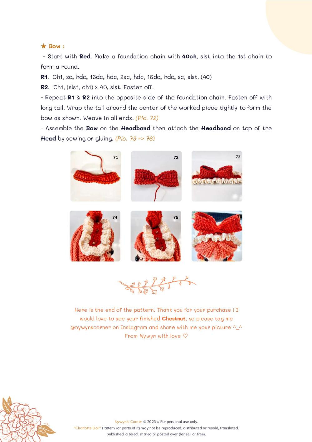 Charlotte Doll Crochet Pattern