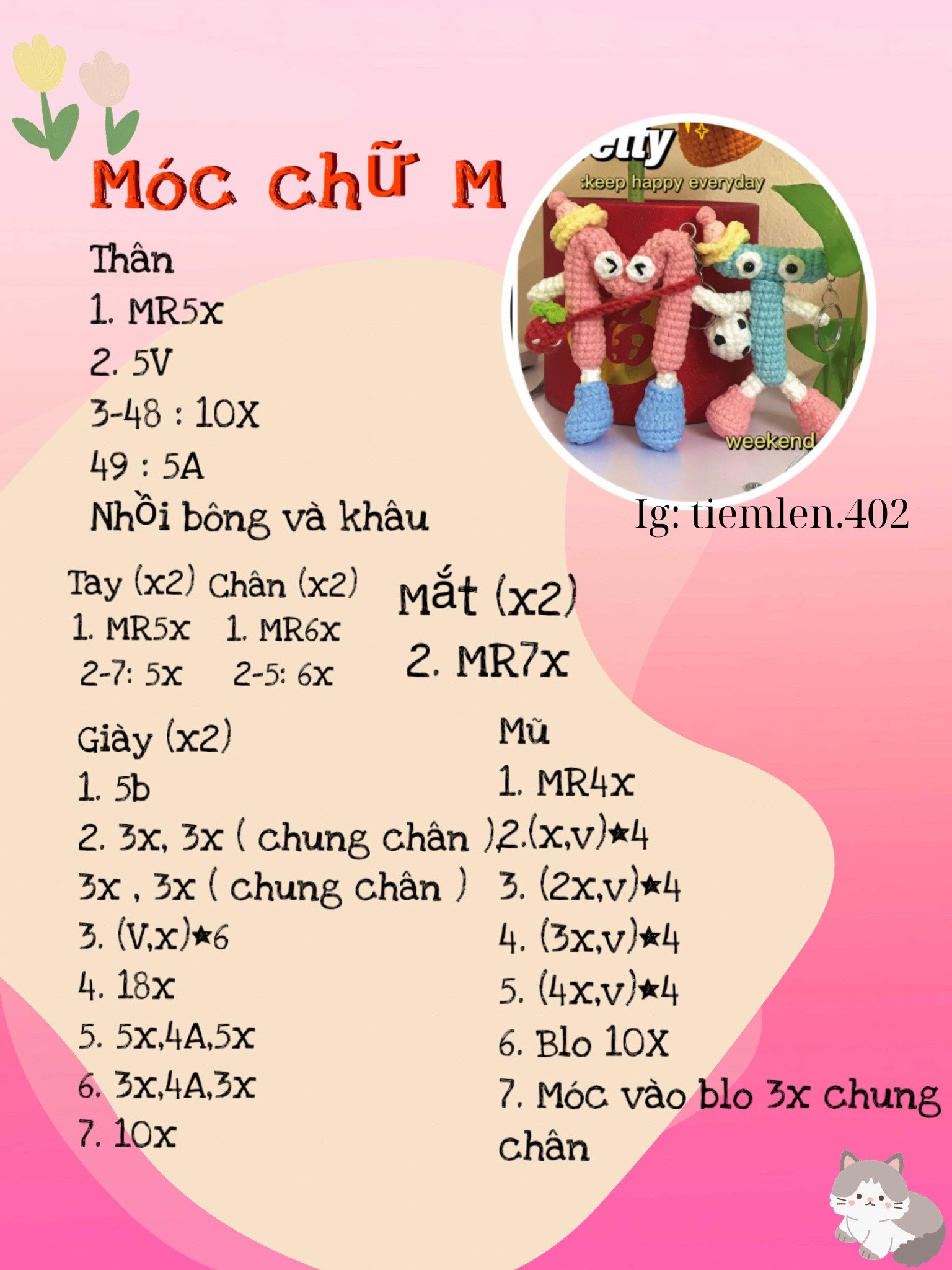 Chart móc chữ M