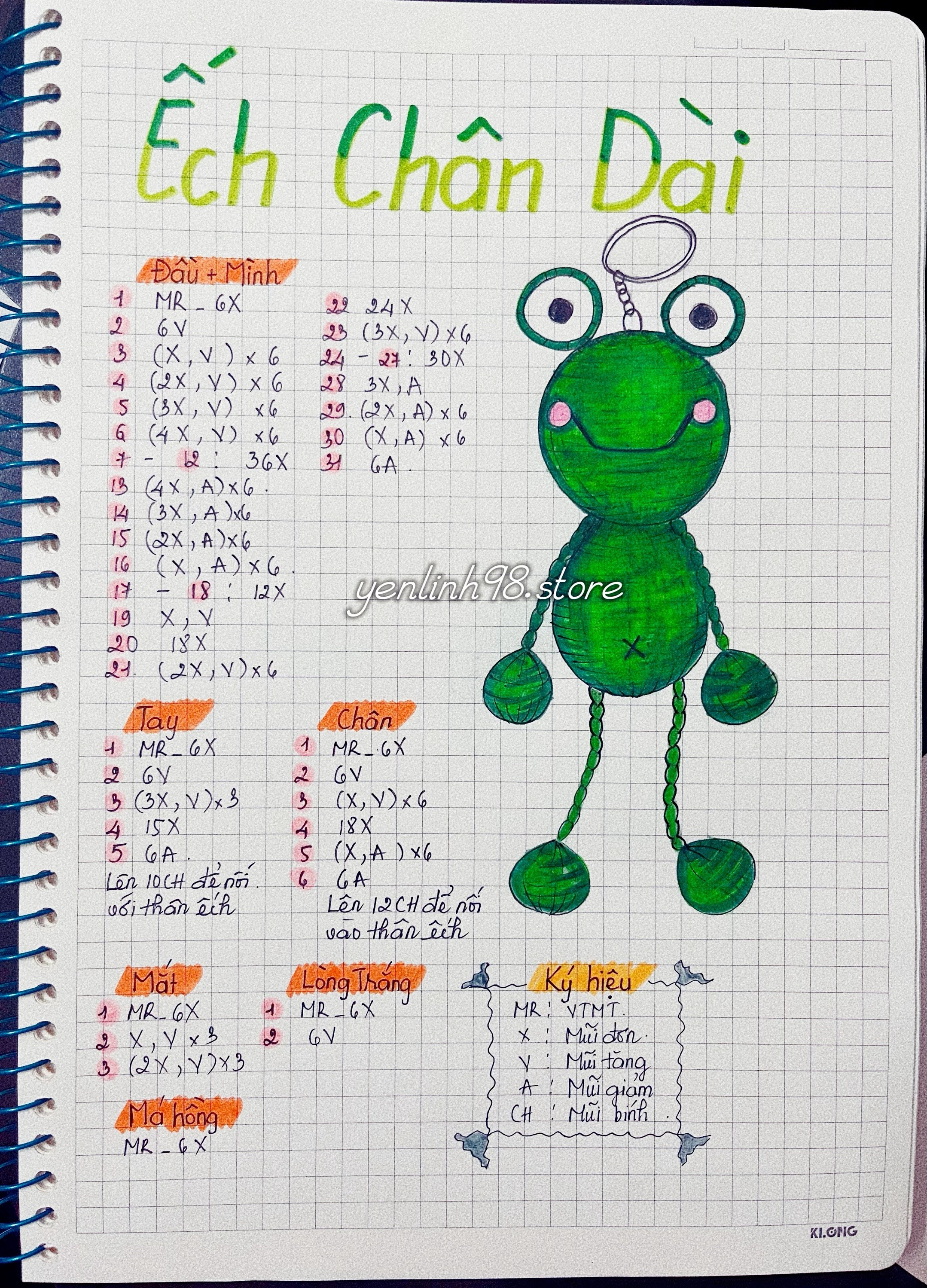 Chart móc ếch chân dài