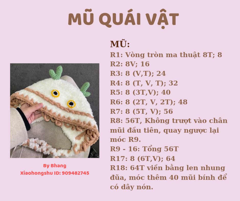 Chart móc mũ quái vật