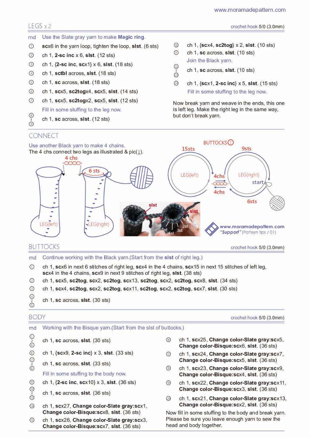 Chart reu CROCHET PATTERN "miss cat"