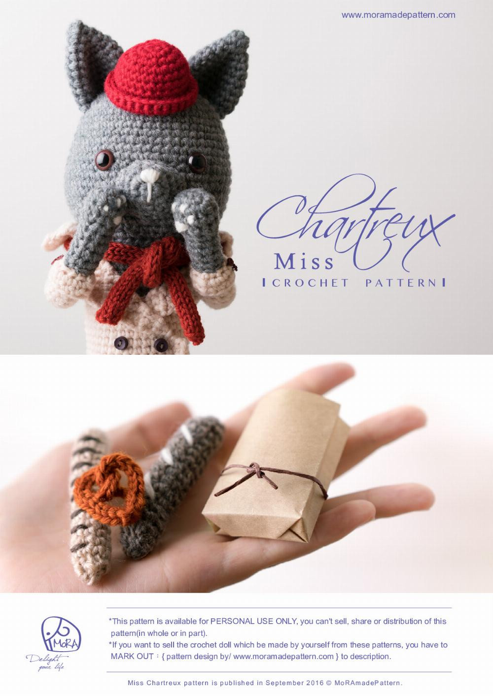 Chart reu CROCHET PATTERN "miss cat"