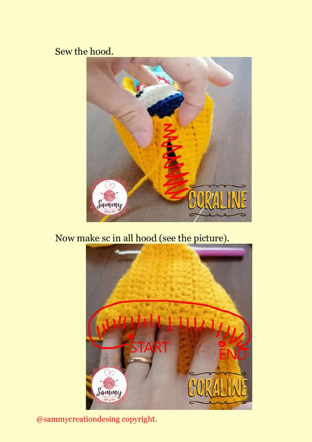 coraline crochet pattern