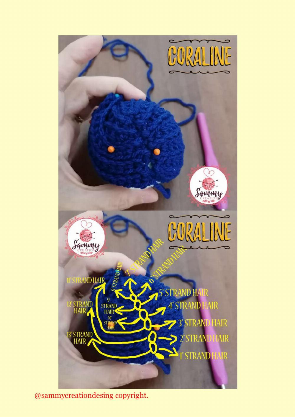 coraline crochet pattern